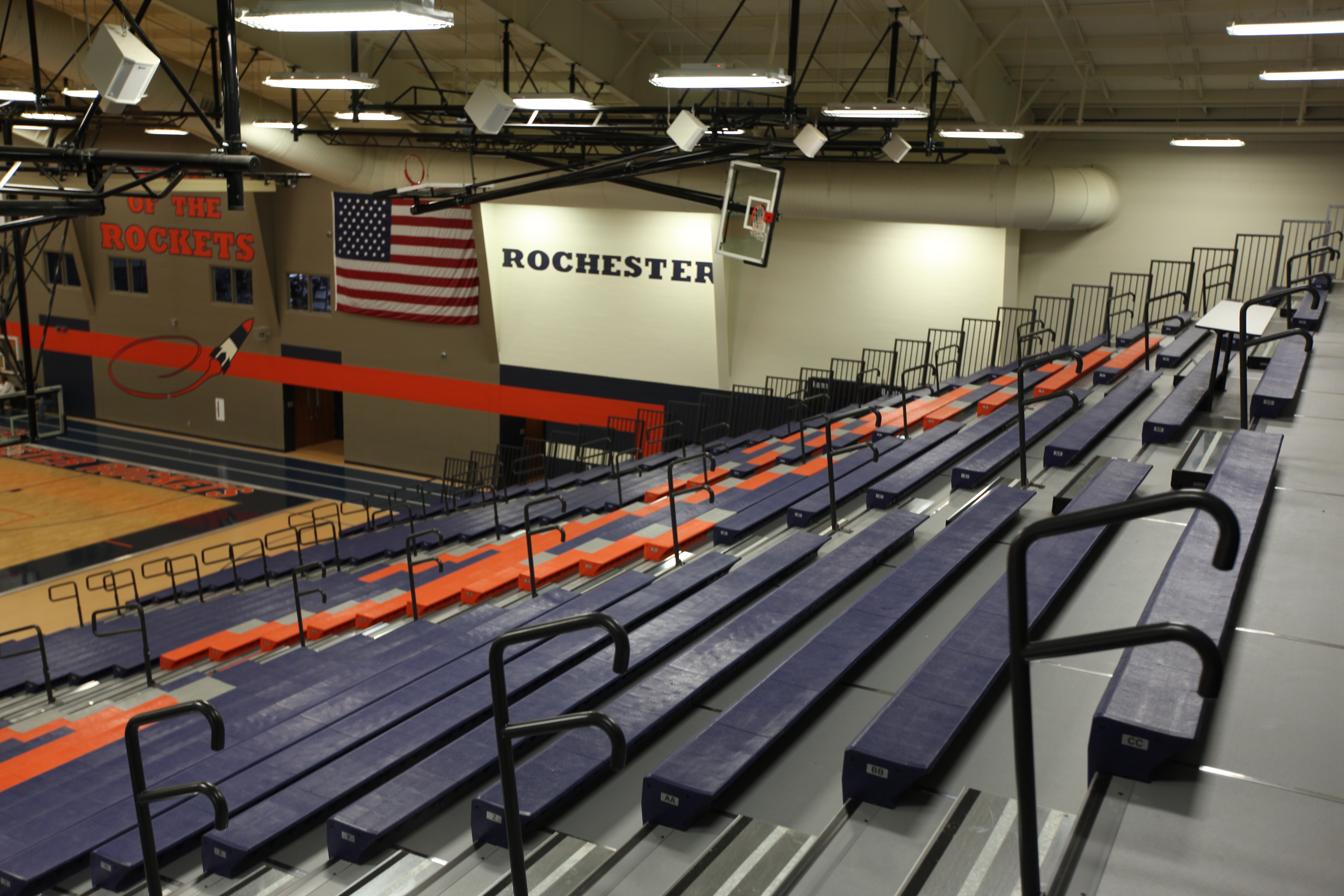 Indoor Stadium Bench Seating